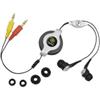 XTREME CABLES IN-EAR MOBILE LIFE EARBUDZ 3.5MM 4FT IN-LINE MIC SLVR/WHT BUDS