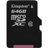 Kingston microSDXC 64GB (Class 10) High Capacity micro Secure Digital Card (SDCX10/64GB)