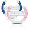 dreamGEAR Turbo Wheel Twin Pack In Blue & Pink for Wii