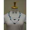 EcoGear Turquoise Asai Long Necklace/Earrings Set