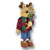 Reindeer in Plaid Standing Decoration