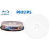 Philips Blu-ray BD-R 25GB 4X White Hub Inkjet Printable Recordable Cake Box 10 Packs (BR2I4B10F/17)