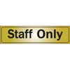 Klassen Bronze 2" X 8" Sign - Staff Only