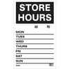 Klassen Bronze 12" X 19" Sign - Store Hours