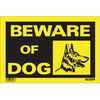 Klassen Bronze 8" X 12" Sign - Beware of Dog Symbol / Word
