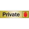 Klassen Bronze 2" X 8" Sign - Private