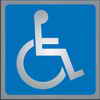 Klassen Bronze 5½" Aluminum Int'l Sign Symbol - Handicap