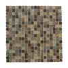 Jeffrey Court, Inc. 5/8 Inch x 5/8 Inch Toffee Slate/Glass Mosaic Wall Tile (10 Sq.Ft./Case)