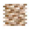 Jeffrey Court, Inc. Honey Onyx Brick 12 Inch x 12 Inch Glass/Onyx Mosaic Wall Tile (10 Sq...