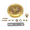 Atron Electro Industries Inc. Bright Brass Deluxe Canopy Kit