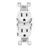 Leviton Co/alr Duplex Outlet - White