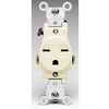 Leviton 15 Amp 250v Single Receptacle, Ivory