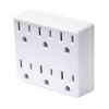 Leviton Duplex-to-Six Plug-In Adapter, White