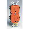 Leviton Spec Grade Duplex Receptacle, Orange