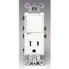 Leviton Decora Combination Switch/Receptacle, White