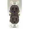 Leviton Duplex Receptacle, Brown