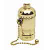 Leviton Socket Pullchain, Brass