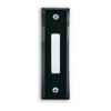 Heath Zenith Wired Black Push Button With White Center Bar