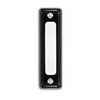 Heath Zenith Wired Black Push Button With White Center Bar