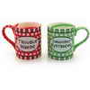 Our Name is Mud® 'Naughty/Nice' Ceramic 2-piece Mug Set