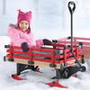 Millside Red Convertible Wagon/Sleigh for All-season Fun