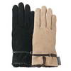 Hush Puppies® 'Bella' with Faux Fur Trim Waterblock Suede Gloves