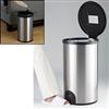 Stainless-steel Toe-tap and Motion-sensor  Trash Bin Combo Kit