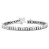 Princess Cut Diamond Bracelet (8.65 ctw) 14 kt White Gold