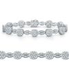 Round Diamond Bracelet (5.13 ctw) 14kt White Gold