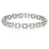 Round Brilliant Diamond Link Bracelet (2.80 ctw) 14 kt White Gold