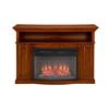 Muskoka Sheppard Electric Fireplace, 25 Inch Curved Firebox, Burnished Pecan