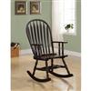 Monarch Specialties, Inc. Windsor Back Rocking Chair - Cappuccino Arrow