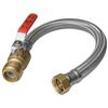 SharkBite® 18 Inch Water Heater Connector 3/4 Inch With Ball Valve