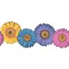 Village 9½'' H Multi Coloured Die-Cut Flower Border