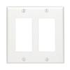 Leviton Decora Wallplate 2 Gang, White