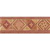 Sanitas® 6.83'' H Red Mid-Tone Moroccan Tile Border