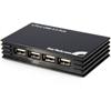 STARTECH 4PORT USB 2.0 HUB BLACK POWERED USB HUB