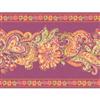 Sanitas® 20½'' H Pink & Purple Paisley & Petals Border