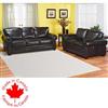 Reggio Leather Sofa and Loveseat