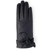 Women's Bow Detail Leather Gloves