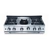 Capital Precision Series: 36 Inch 4 Burners Range Top With Power Wok, NG