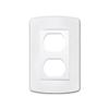 Euro Loft Receptacle Plate White