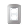 Euro Loft Receptacle Plate Aluminum