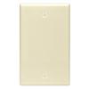 Leviton No Device Single Gang Blank Wallplate, Ivory