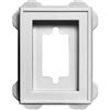 Builders Edge Recessed Mini-Mount #01 White