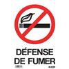 Klassen Bronze Hi-Impact sign - Defense De Fumer 8x12"