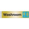 Klassen Bronze Metl-Stik sign - Washroom 2 Inchx 8"