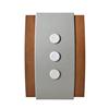 HONEYWELL Décor Wireless Chime & Push - Wood w/ Silver Accent