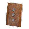 HONEYWELL Décor Wireless Chime & Push - Wood w Glass Accents