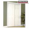 HOME BUILDER 72" x 80" White Embossed Sliding Bifold Door